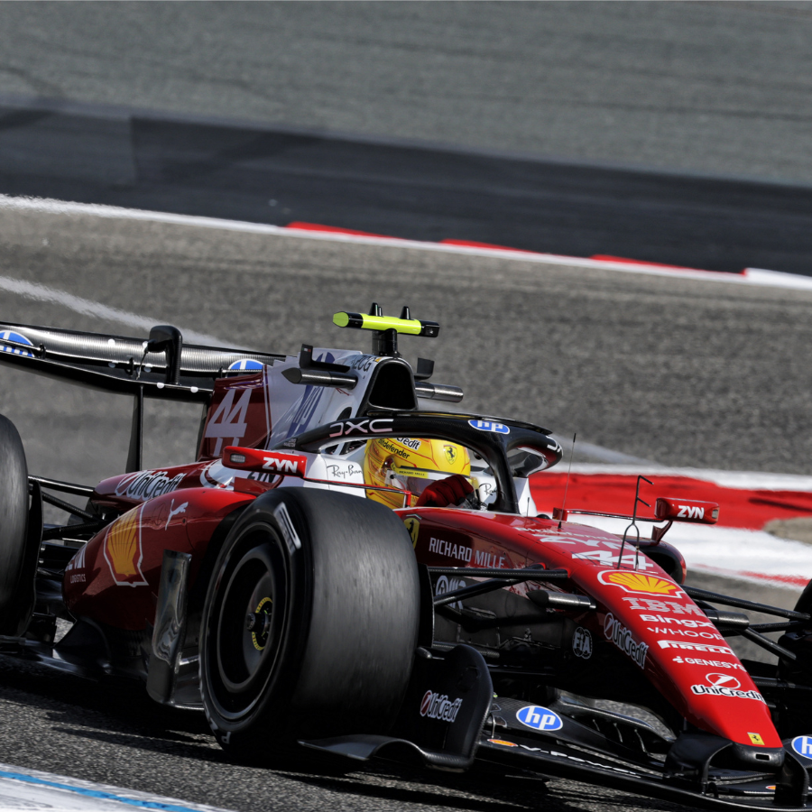 Lewis Hamilton during pre-season testing in Bahrain