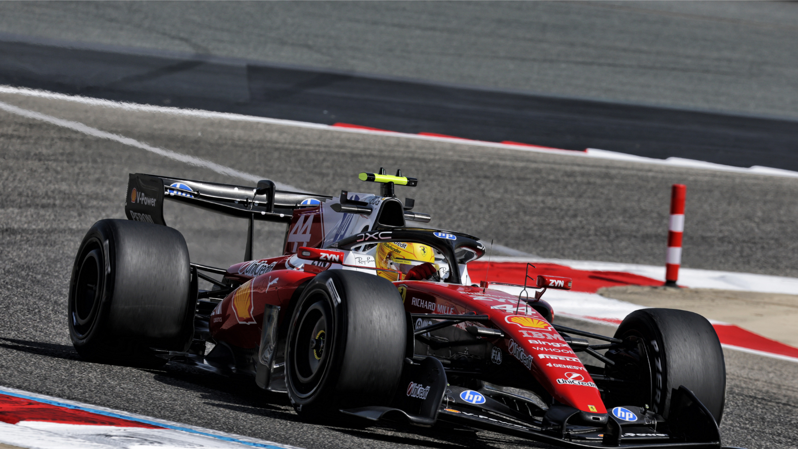 Lewis Hamilton during pre-season testing in Bahrain