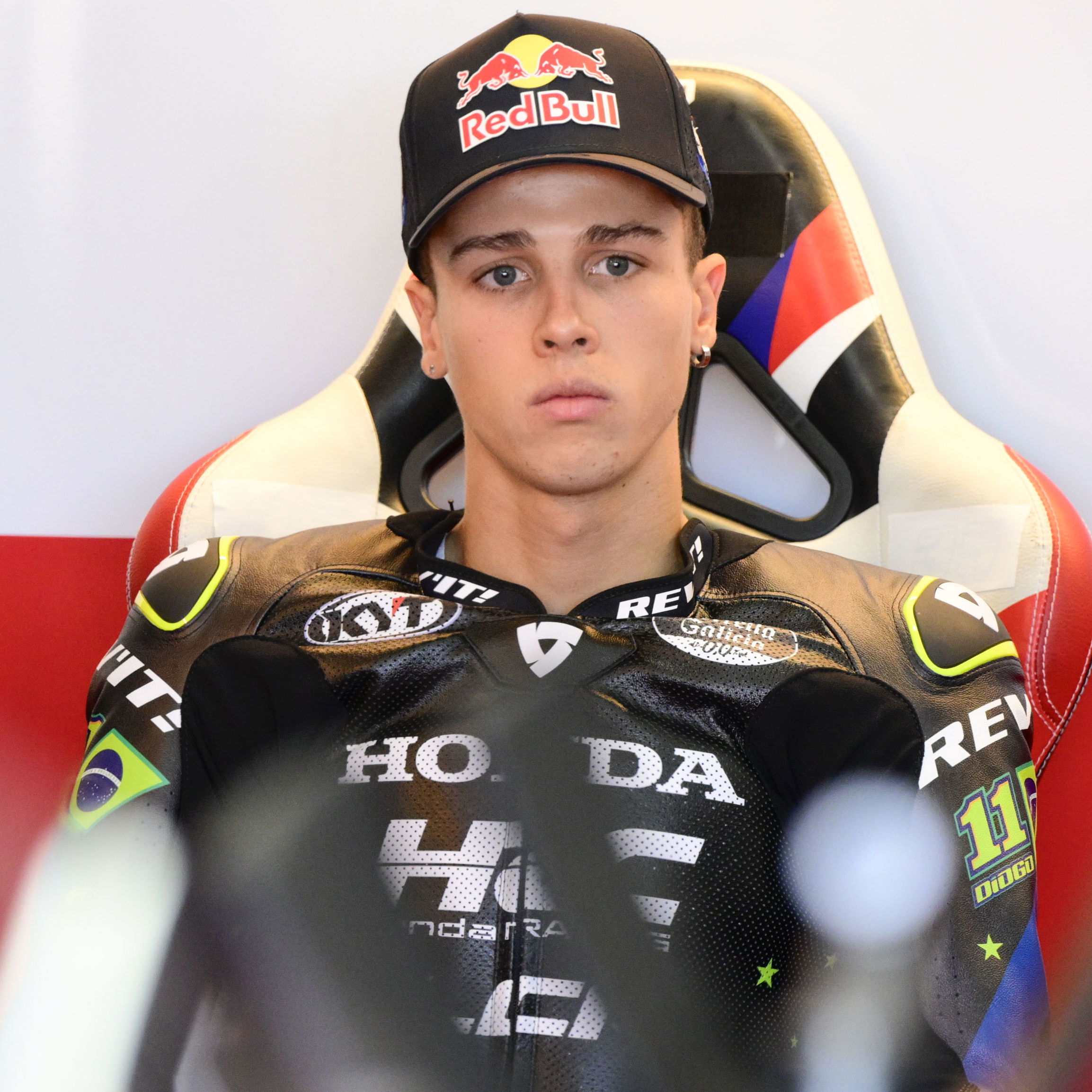 Diogo Moreira, 2025 MotoGP Valencia Test, pit box. Credit: Gold and Goose.