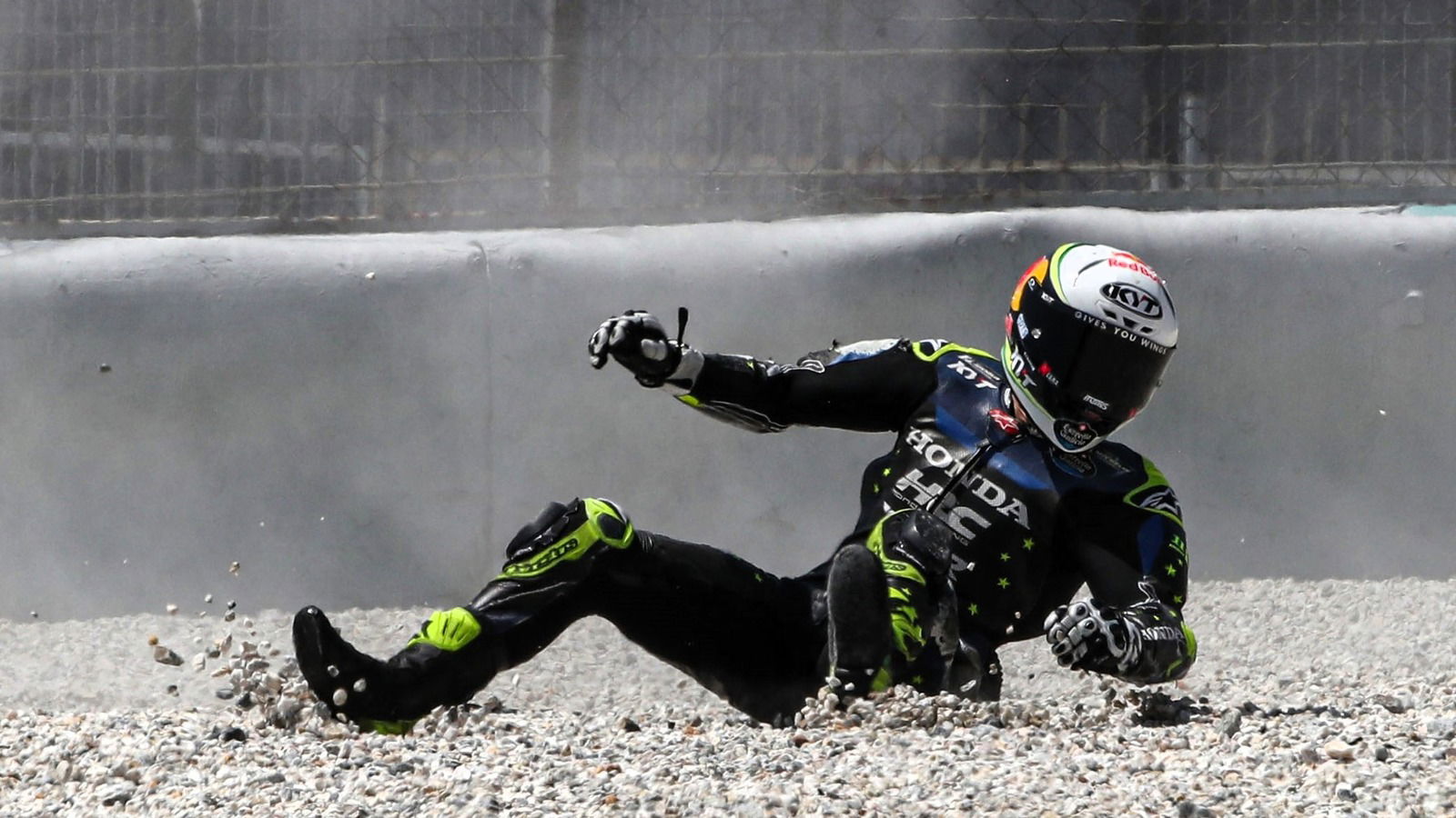Diogo Moreira crash, 2026 Sepang MotoGP Test (Gold&Goose).