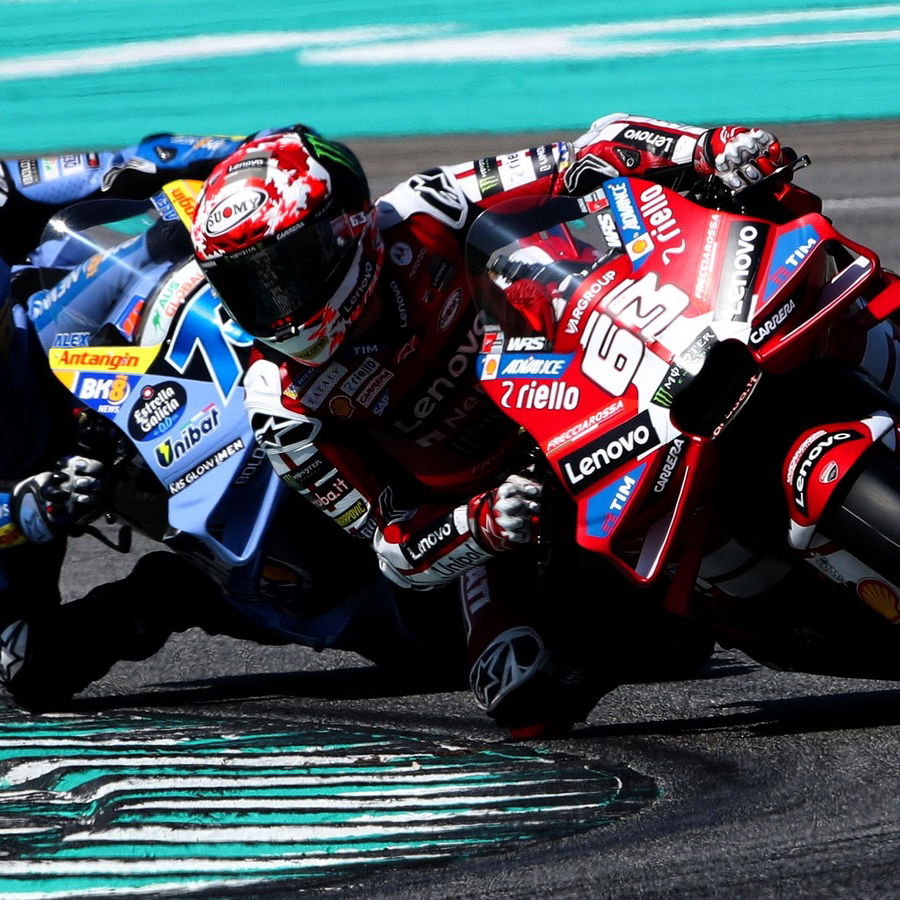 Francesco Bagnaia, Alex Marquez, 2026 Sepang MotoGP Test (Gold&Goose).