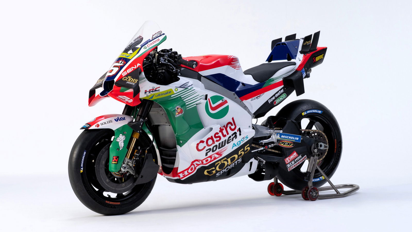 Johann Zarco's 2026 Castrol Honda LCR MotoGP colours.