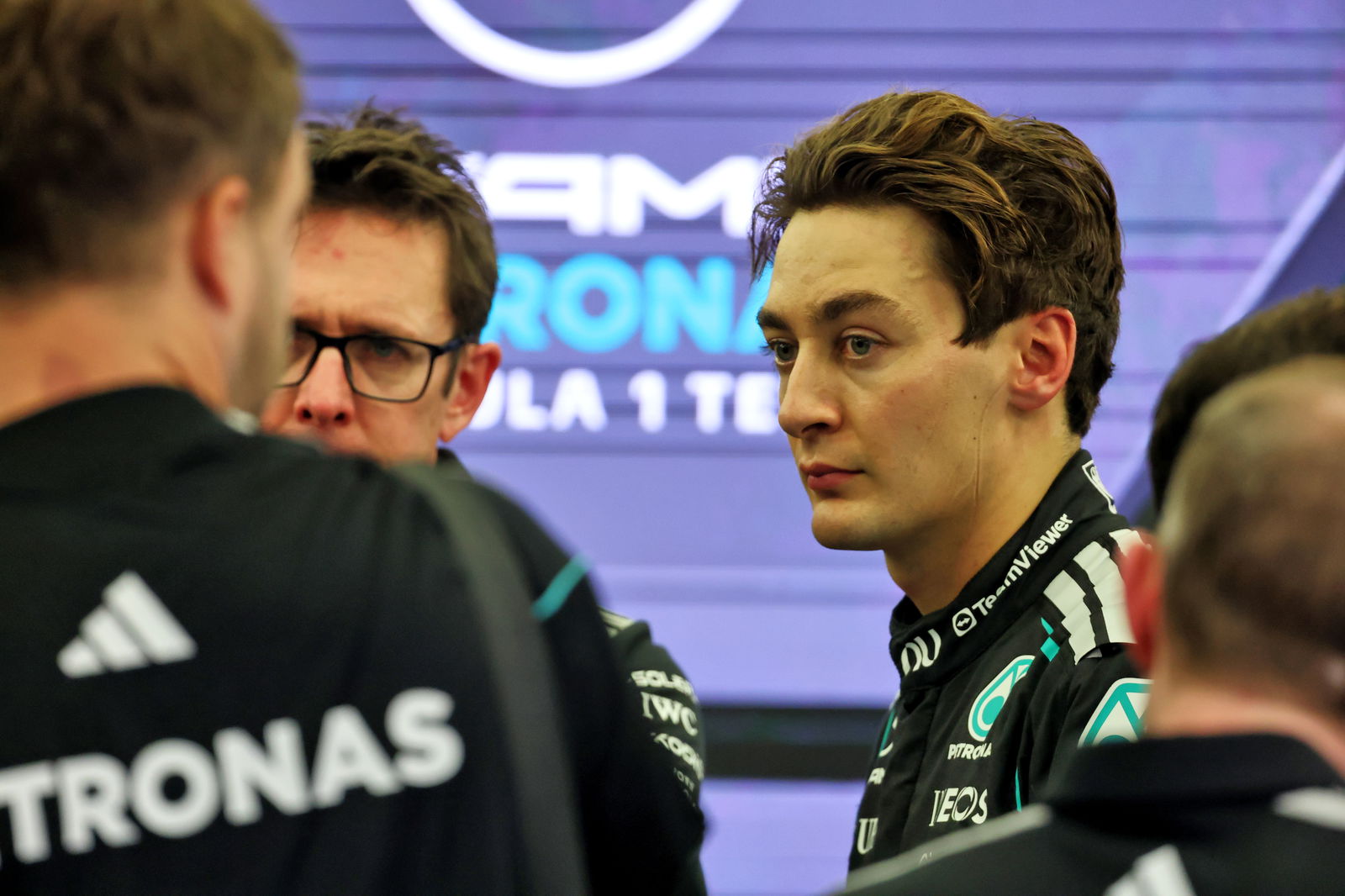 George Russell, Mercedes F1, 2026 Bahrain test