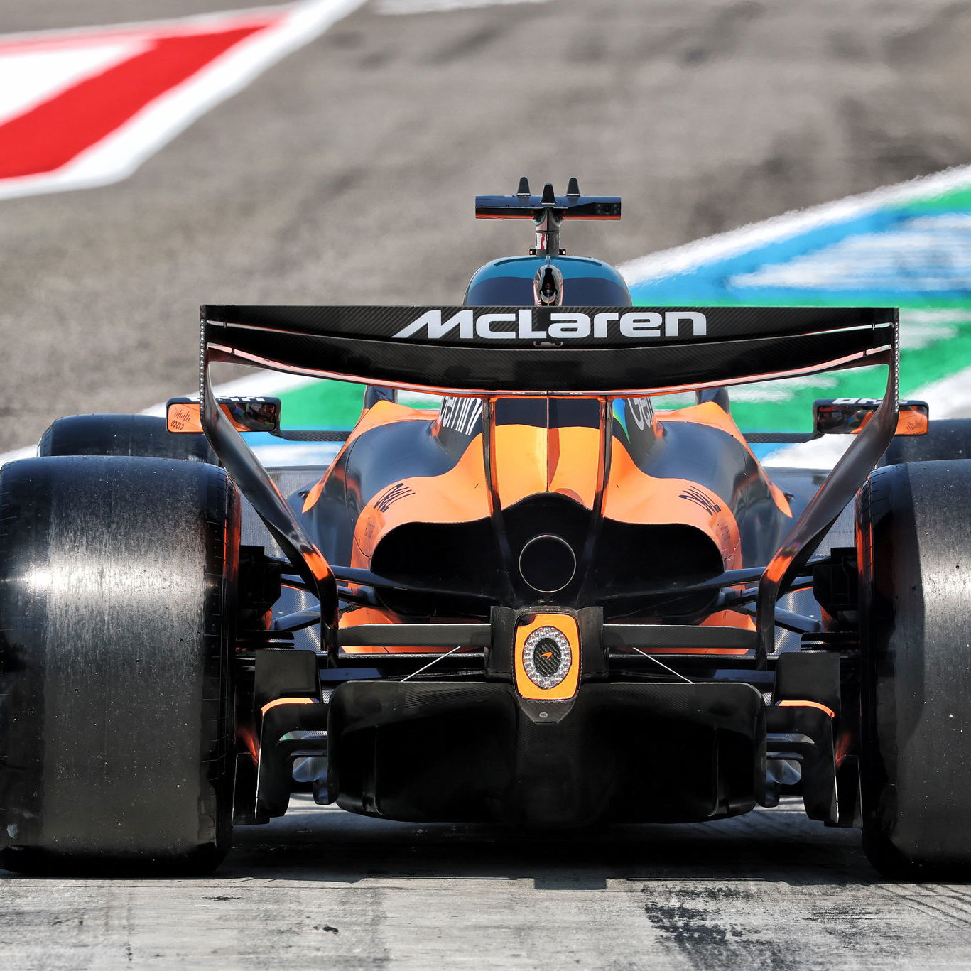 McLaren practicing a start procedure in Bahrain 