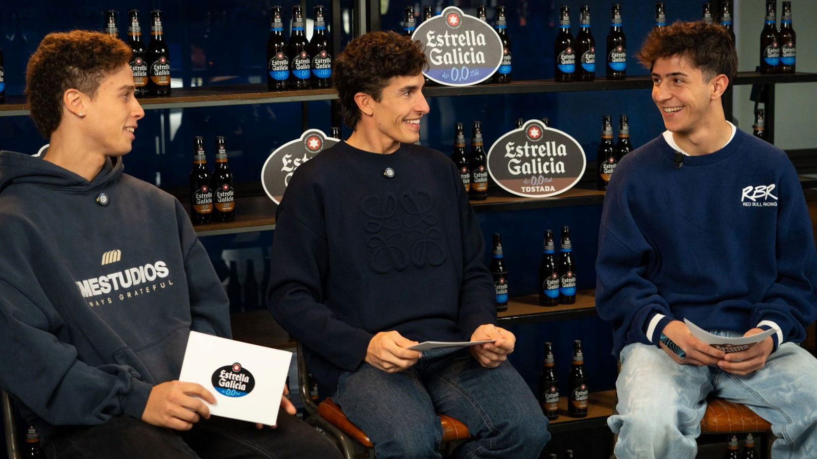 Marc Márquez, José Antonio Rueda, Diogo Moreira (Estrella Galicia)
