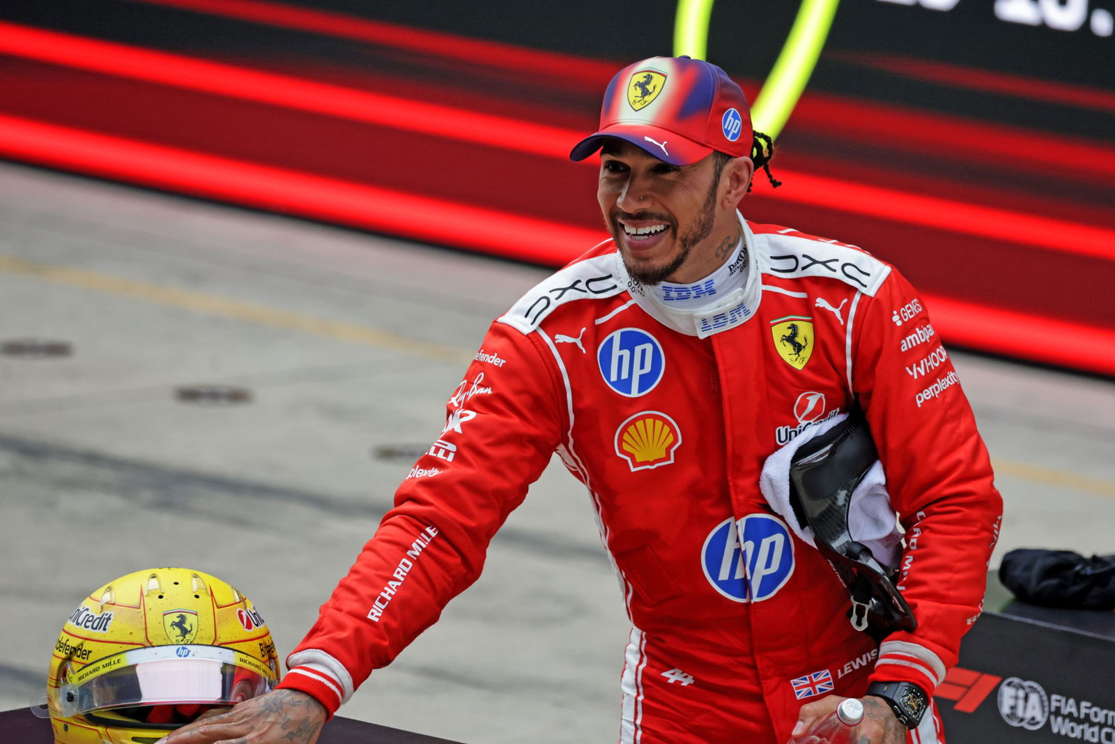 Hamilton scores first Grand Prix podium for Ferrari in China 