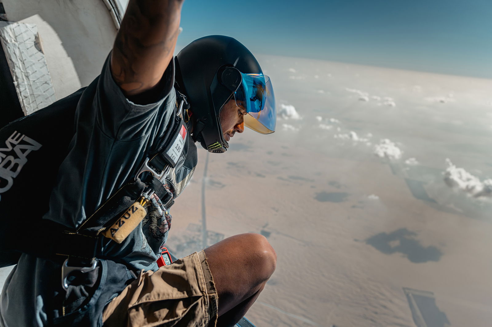 WATCH: Hamilton shares incredible footage of sky dive during F1 off-season