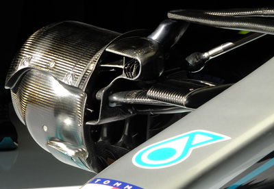 Mercedes, W11, DAS, front suspension,