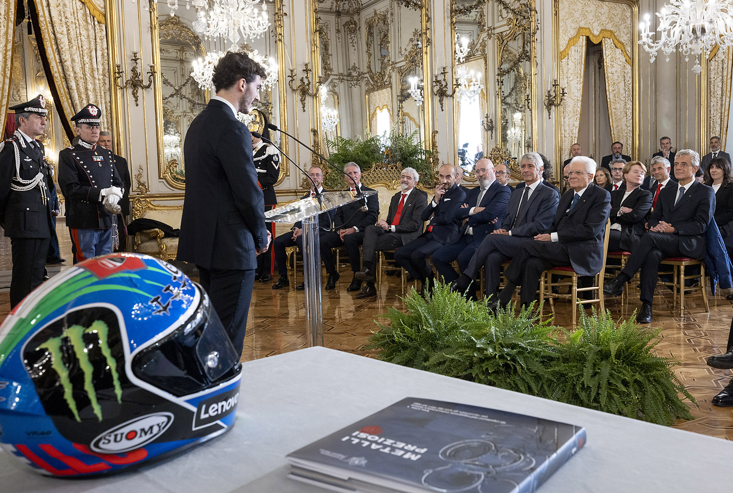 Francesco Bagnaia and Ducati meet the President of the Italian Republic, Sergio Mattarella (Quirinale).