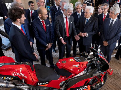 Francesco Bagnaia dan Ducati temui Presiden Republik Italia, Sergio Mattarella (Quirinale).