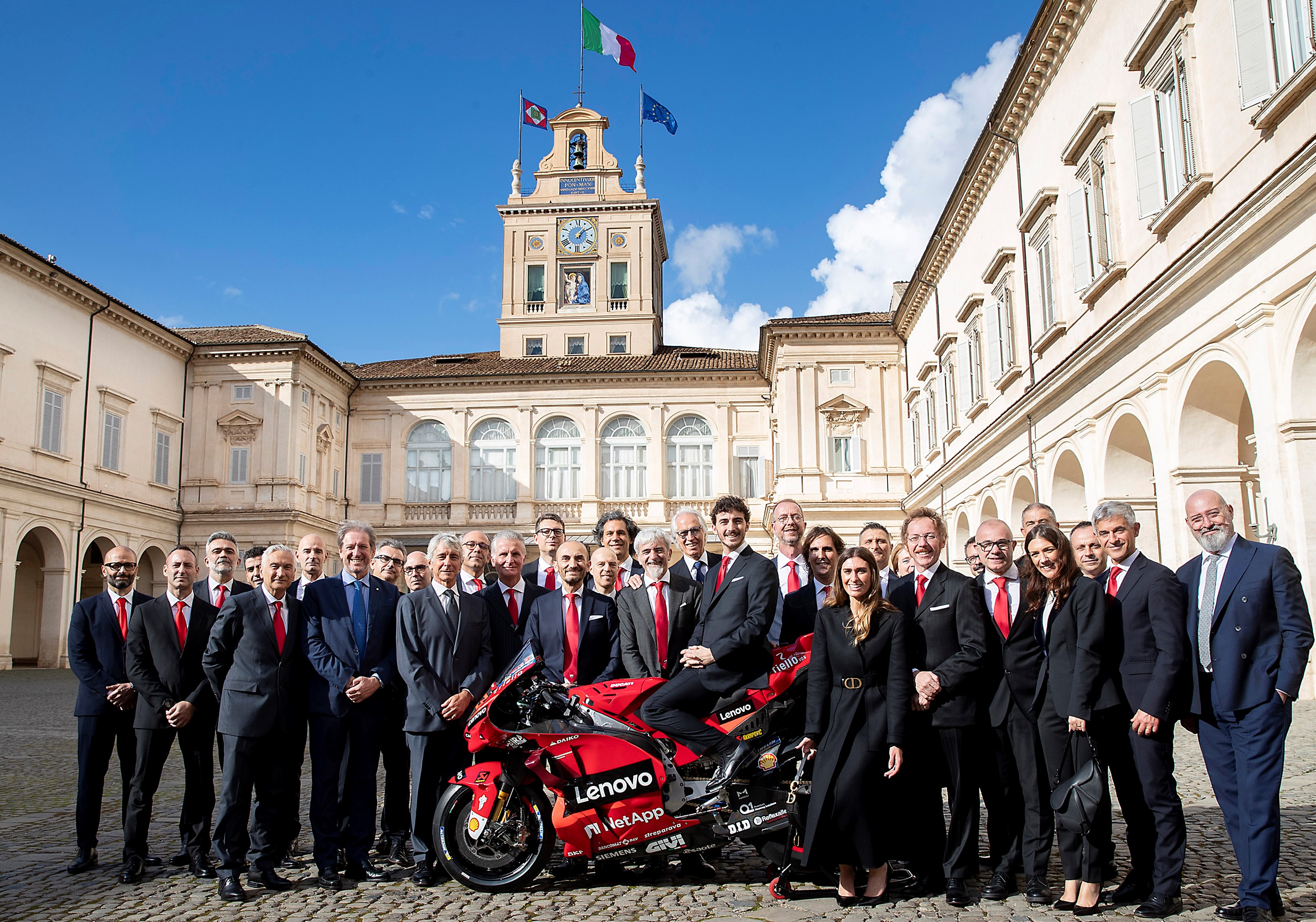Francesco Bagnaia and Ducati meet the President of the Italian Republic, Sergio Mattarella (Quirinale).