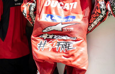 Francesco Bagnaia's leathers