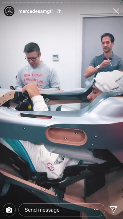 Mercedes reveals Hamilton’s ‘secret’ 2019 F1 seat fitting