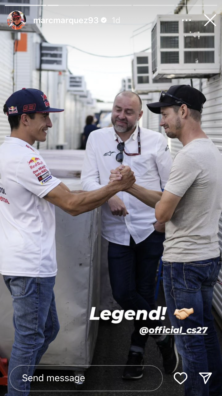 Marc Marquez and Casey Stoner