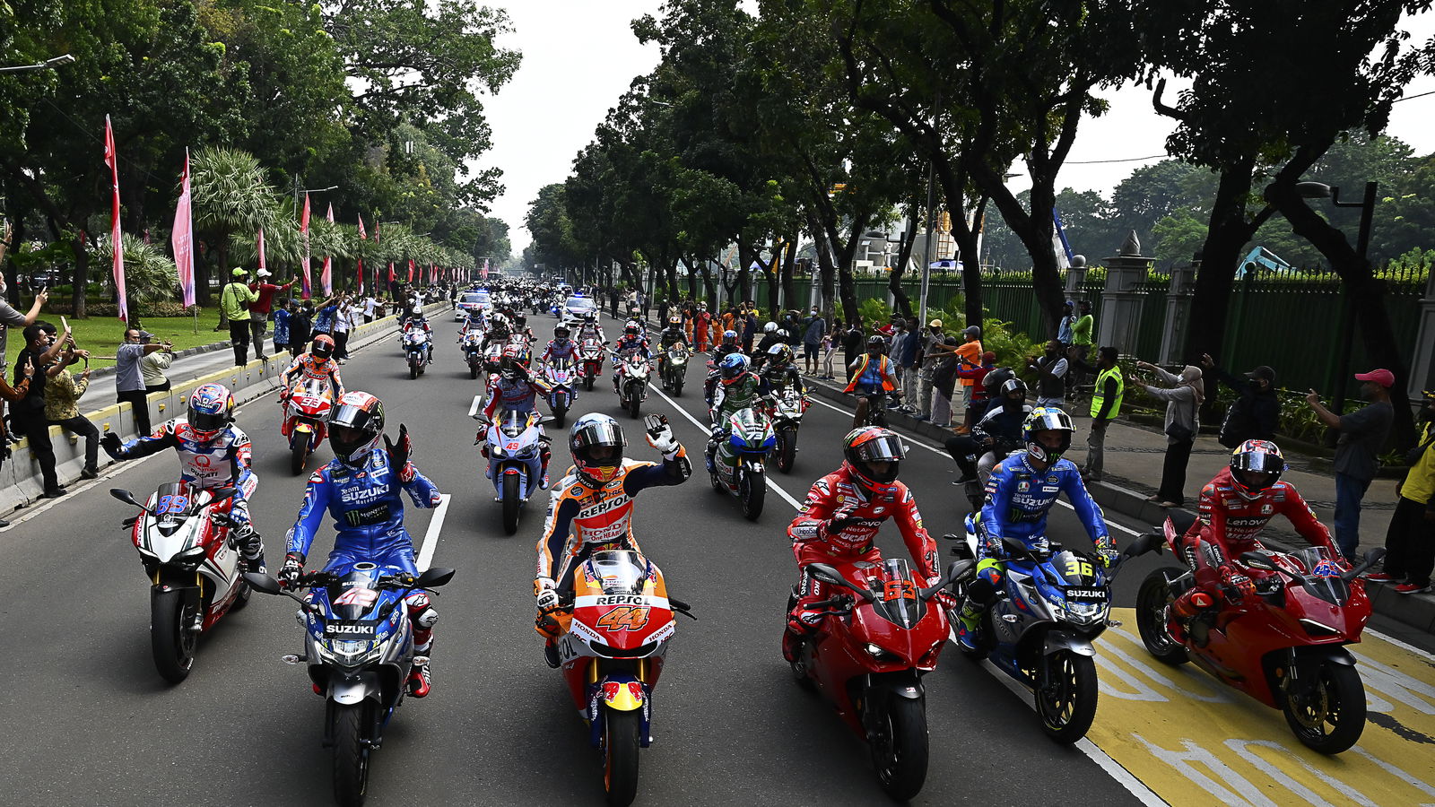 Indonesian President attends MotoGP parade in Jakarta