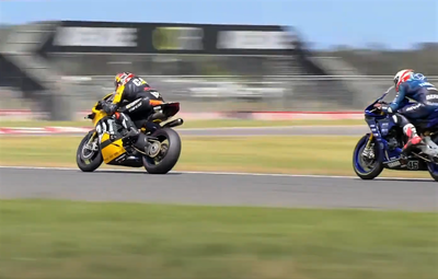 Jack Miller leads Mike Jones at ASBK finale