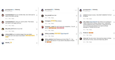 Garrett Gerloff - Instagram comments