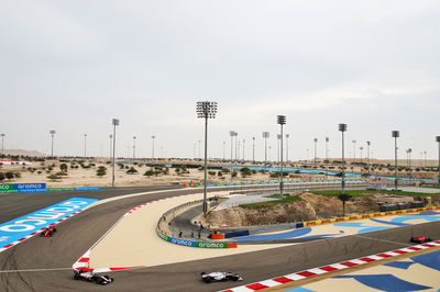 Who is driving when during Bahrain’s F1 pre-season test?