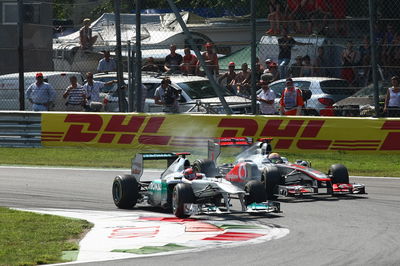 Three times Michael Schumacher and Lewis Hamilton battled in F1