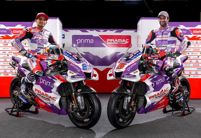 Jorge Martin and Johann Zarco in new Prima Pramac colours.