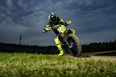 Valentino Rossi at the 100km of champions dirt track race