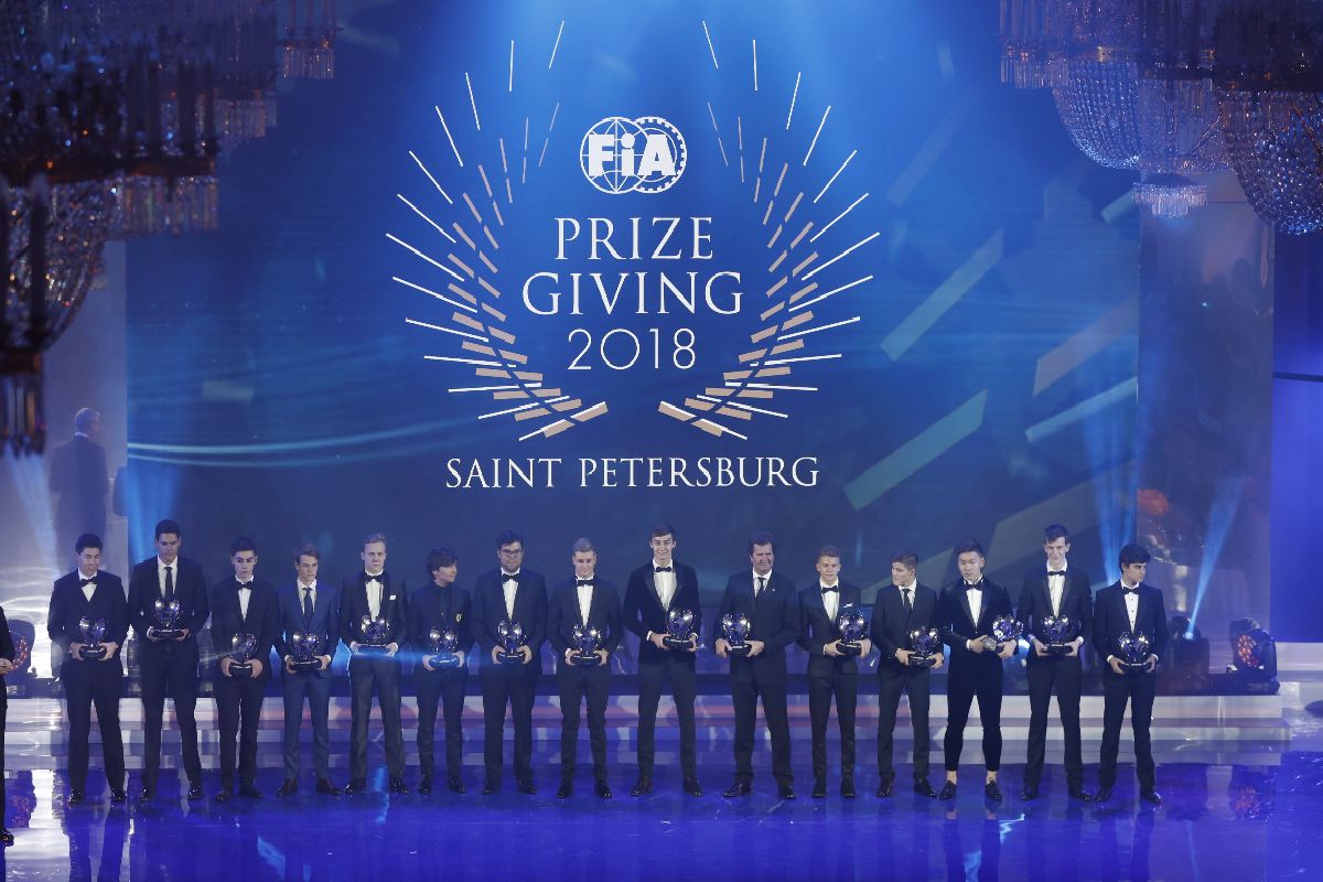 Hamilton, Mercedes receive F1 championship trophies