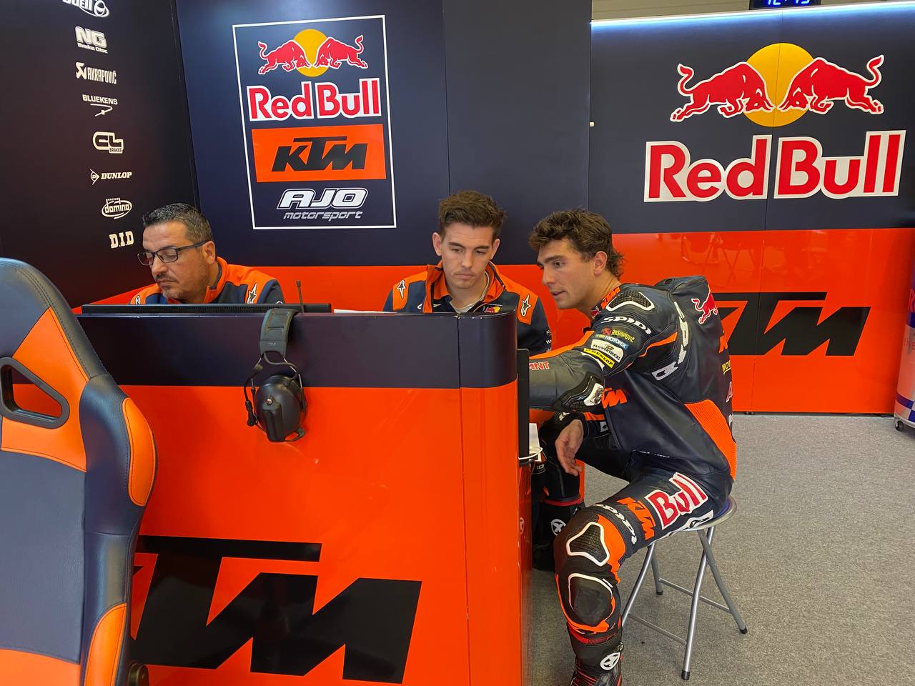 Albert Arenas in Red Bull KTM Ajo colours