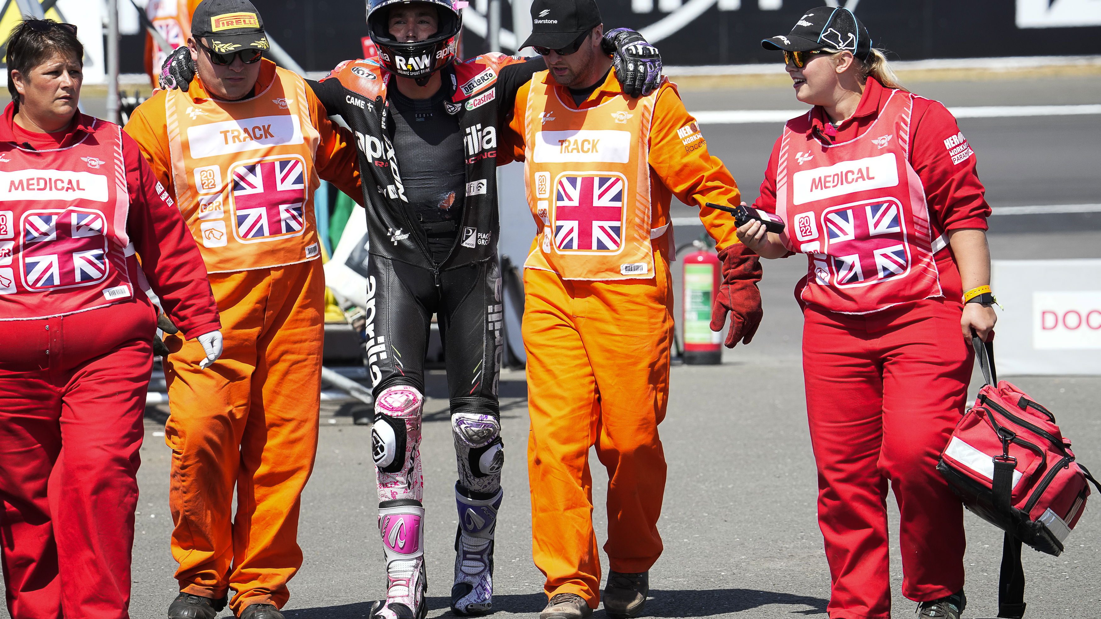 Aleix Espargaro Silverstone crash
