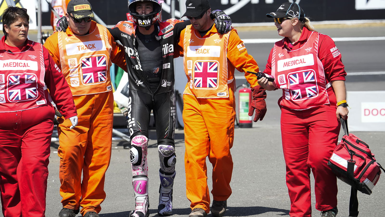 Aleix Espargaro Silverstone crash