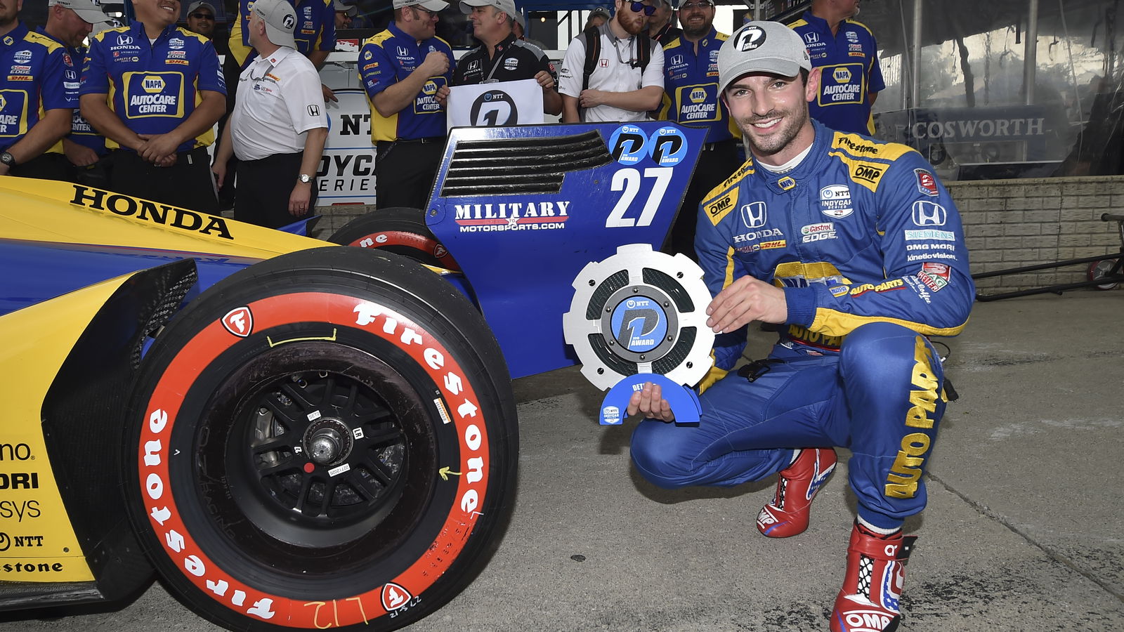 Alexander Rossi bests Scott Dixon for Detroit Race 1 Pole