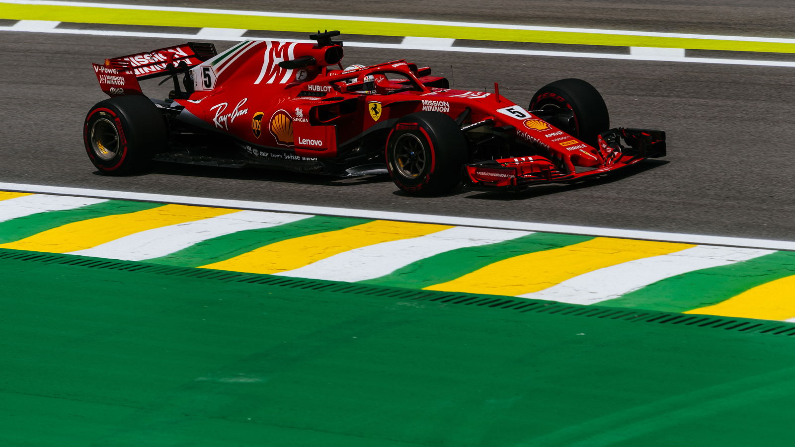 Vettel pulls clear in final Brazilian GP practice