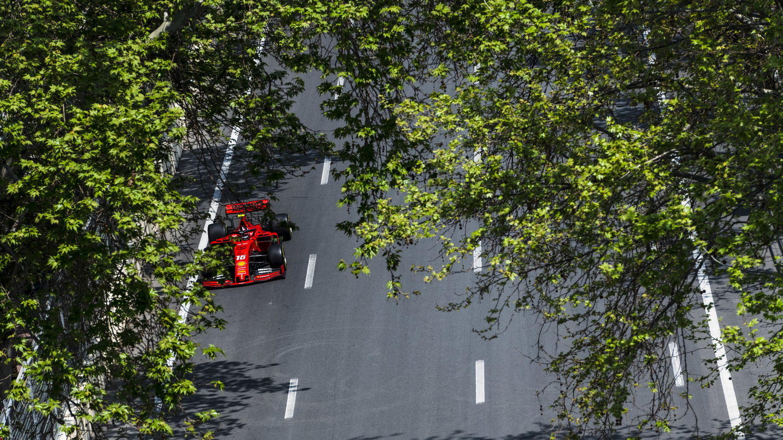 Leclerc heads dominant Ferrari 1-2 in Azerbaijan GP FP2