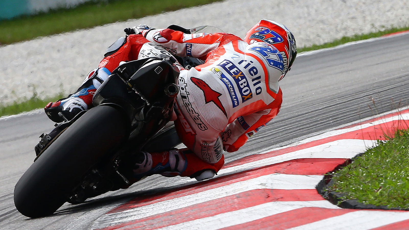 Casey Stoner on track at Valencia