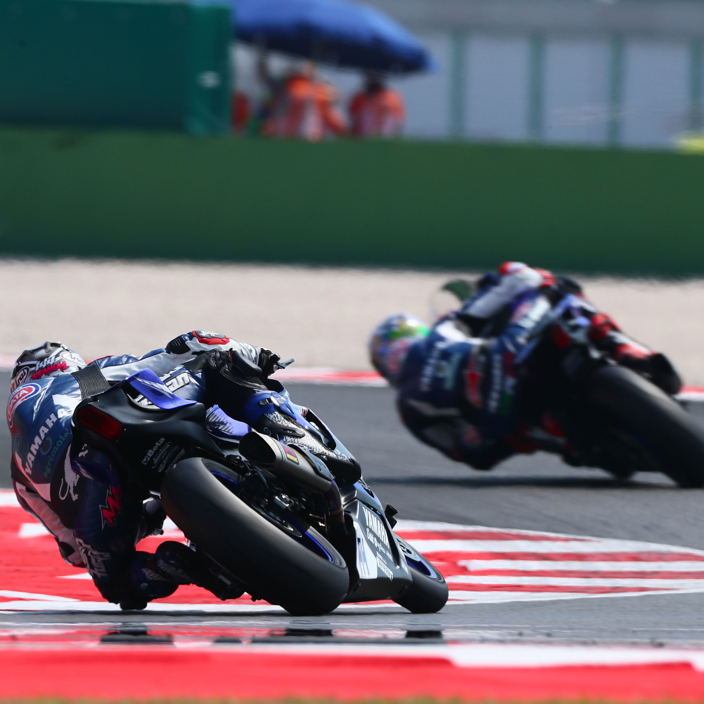 Puccetti Racing duo Phillip Oettl and Can Oncu in action at Misano