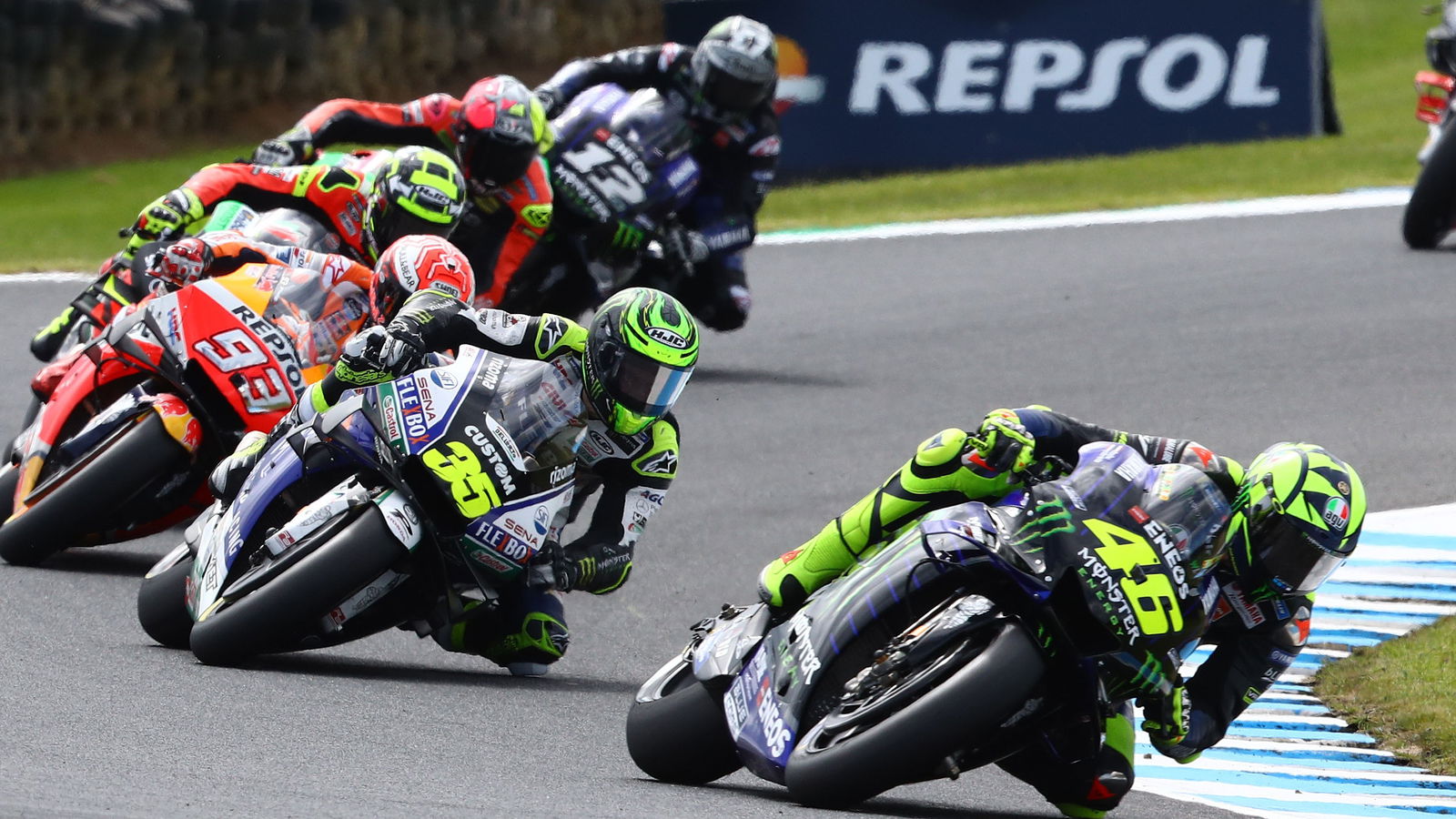 Rossi leads his 400th GP, 'hard fight, but fun'