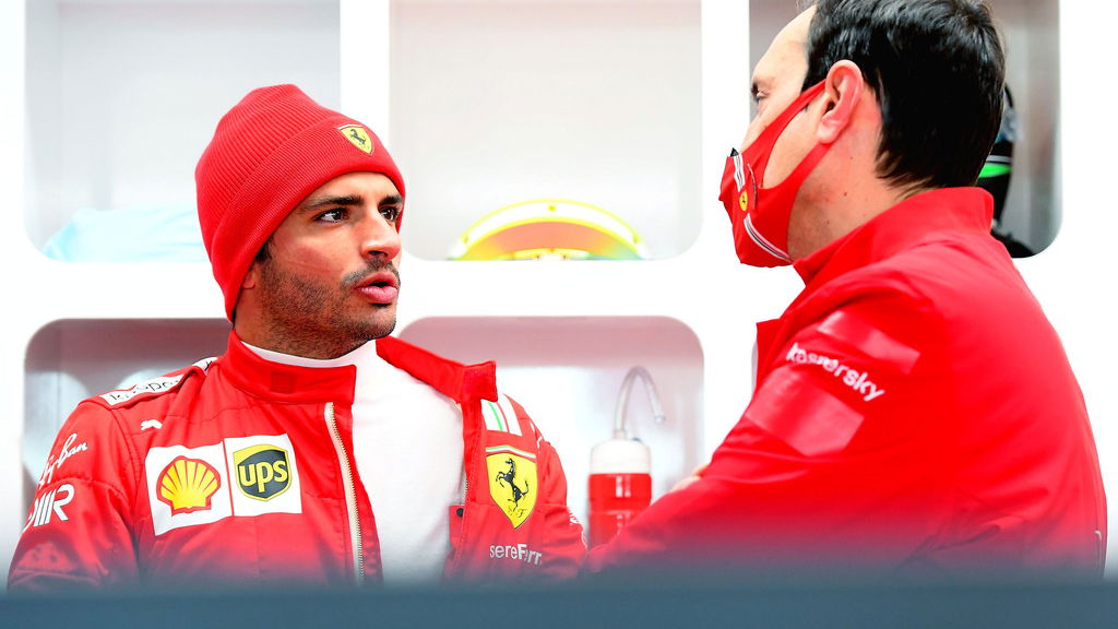 Sainz says data on Ferrari’s 2021 F1 car is “encouraging”