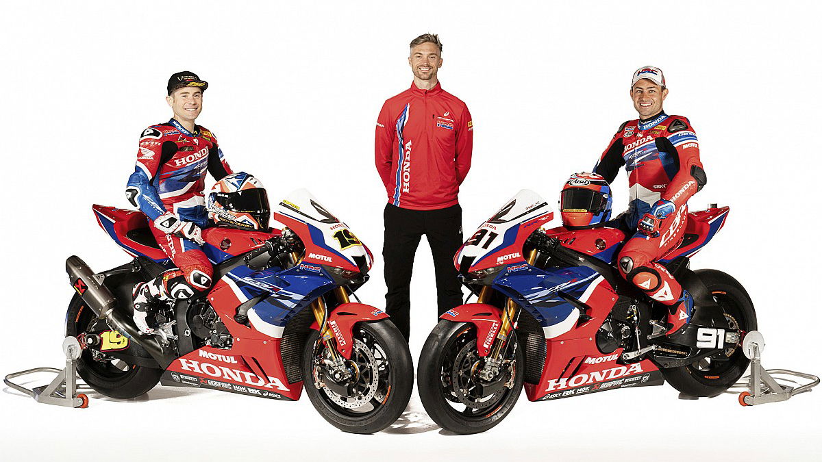 FIRST LOOK: HRC unveil 2021 Honda Fireblade ahead of WorldSBK test