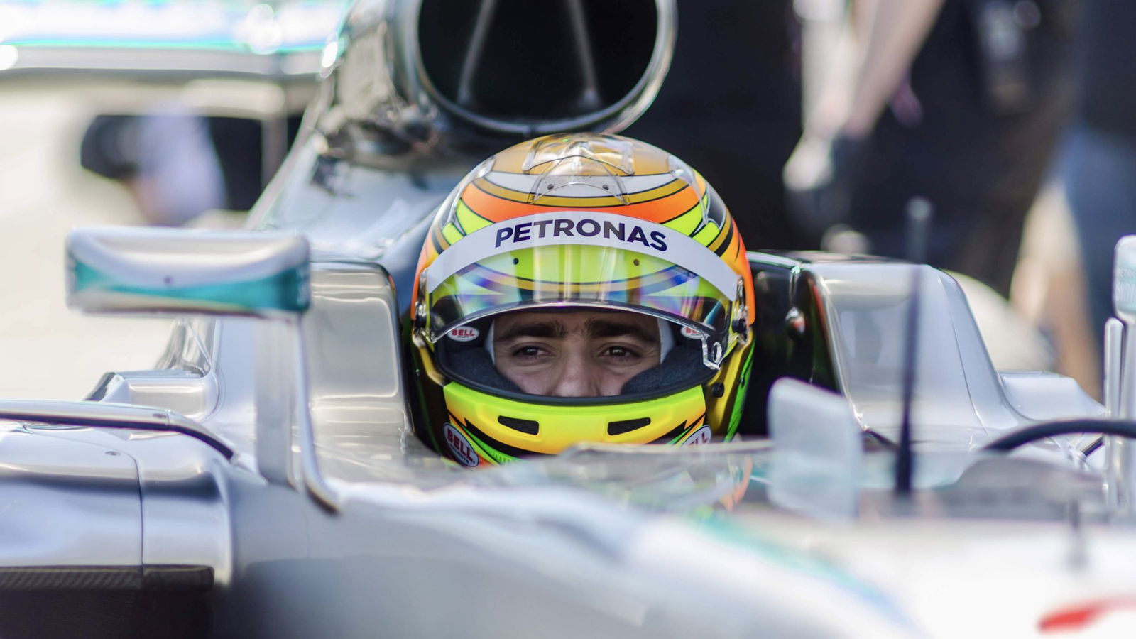 Gutierrez breaks Sonoma lap record twice in Mercedes W07 F1 car