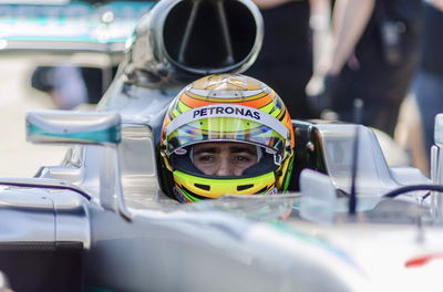 Gutierrez breaks Sonoma lap record twice in Mercedes W07 F1 car