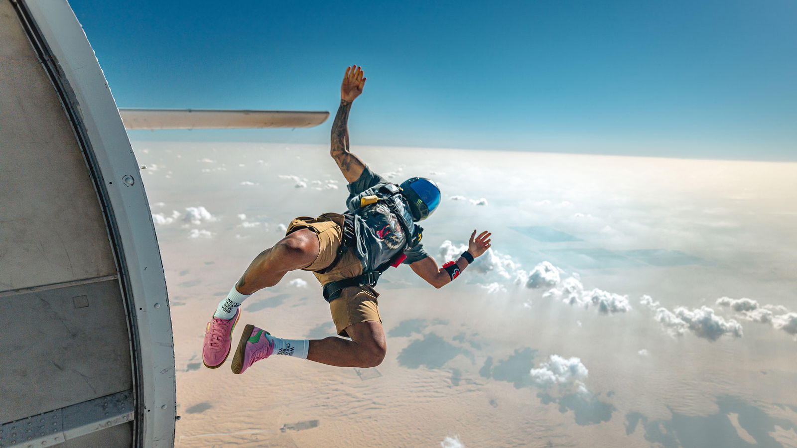 WATCH: Hamilton shares incredible footage of sky dive during F1 off-season