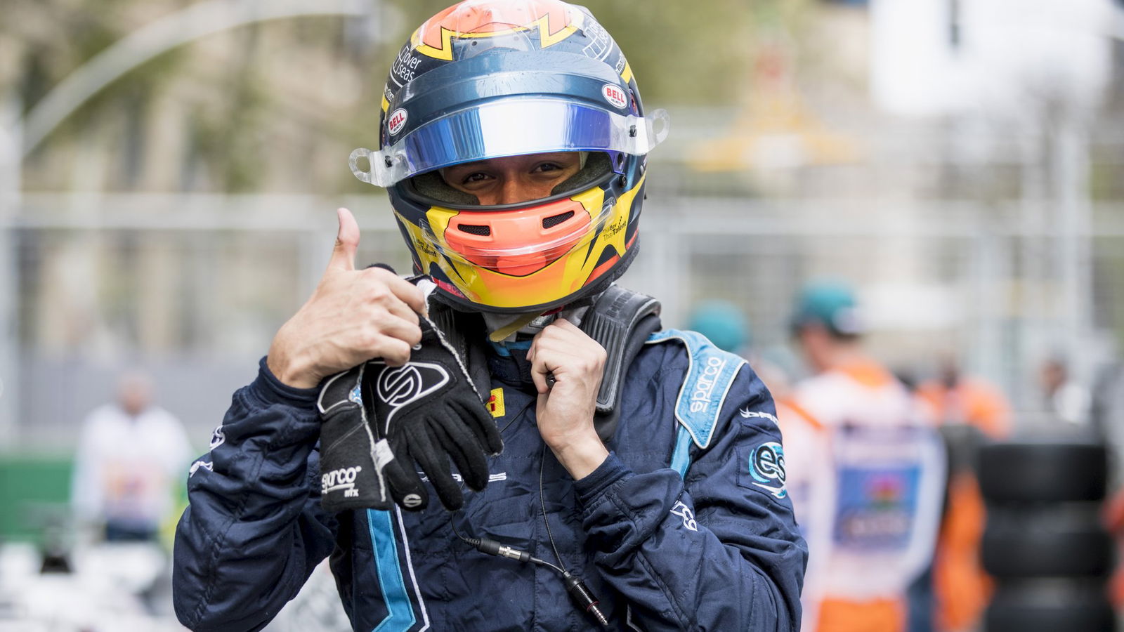 Albon beats Norris to maiden F2 pole in Baku