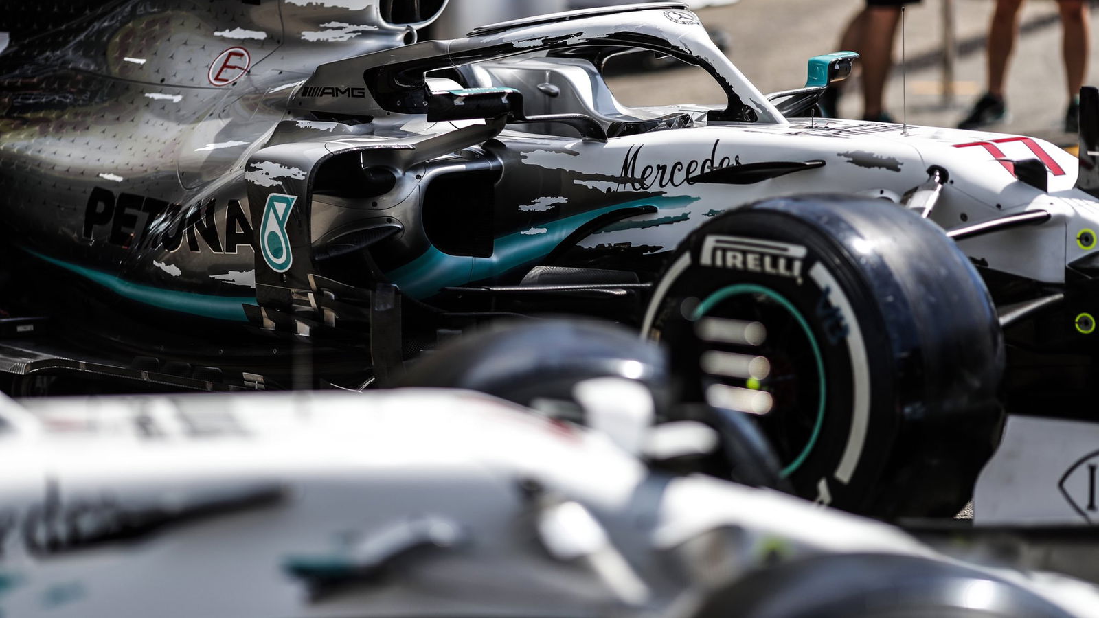 Mercedes reveal special white F1 car livery for German GP