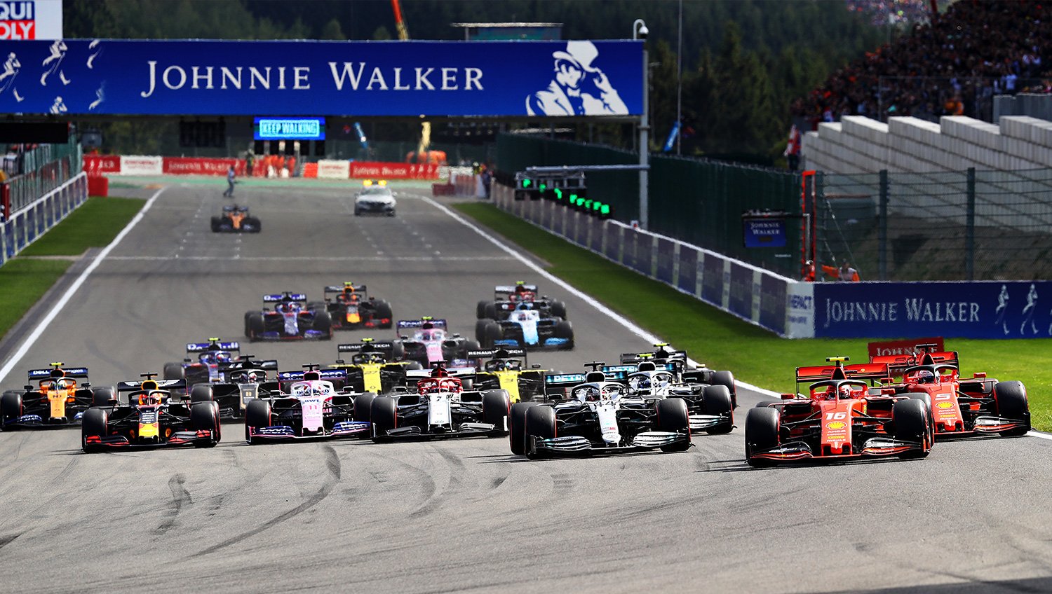 Leclerc meraih kemenangan perdananya yang emosional di GP Belgia