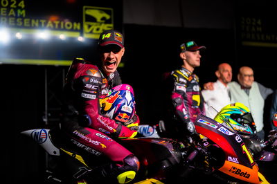 Tony Arbolino and Filip Salac at 2024 Marc VDS Moto2 launch