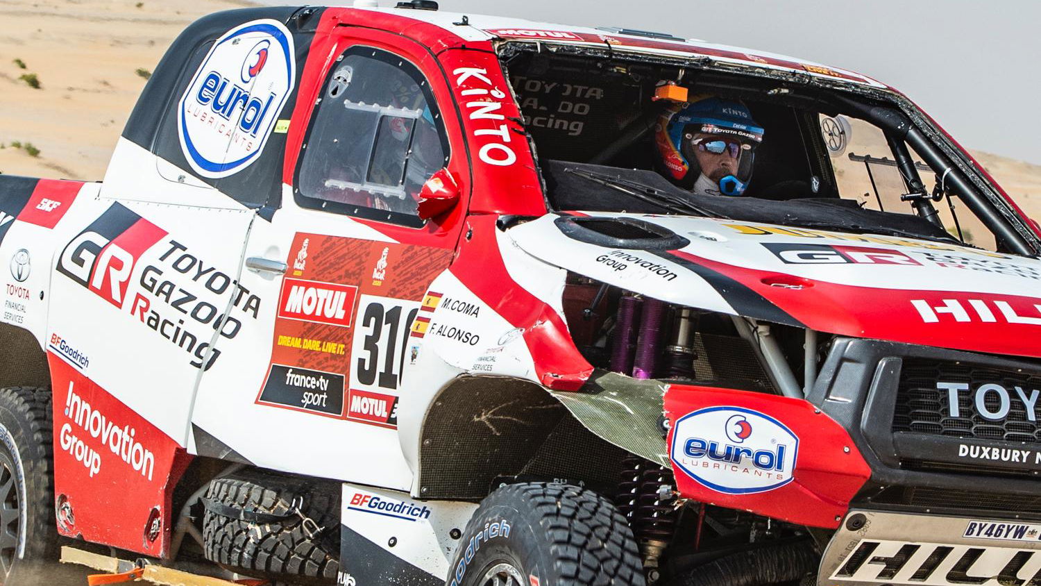 WATCH: Alonso rolls car twice in big Dakar Rally crash