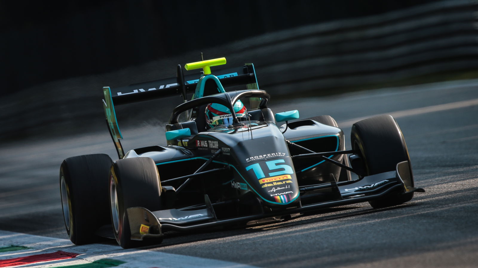 Hughes wins frenetic F3 race at Monza, Piastri taken out
