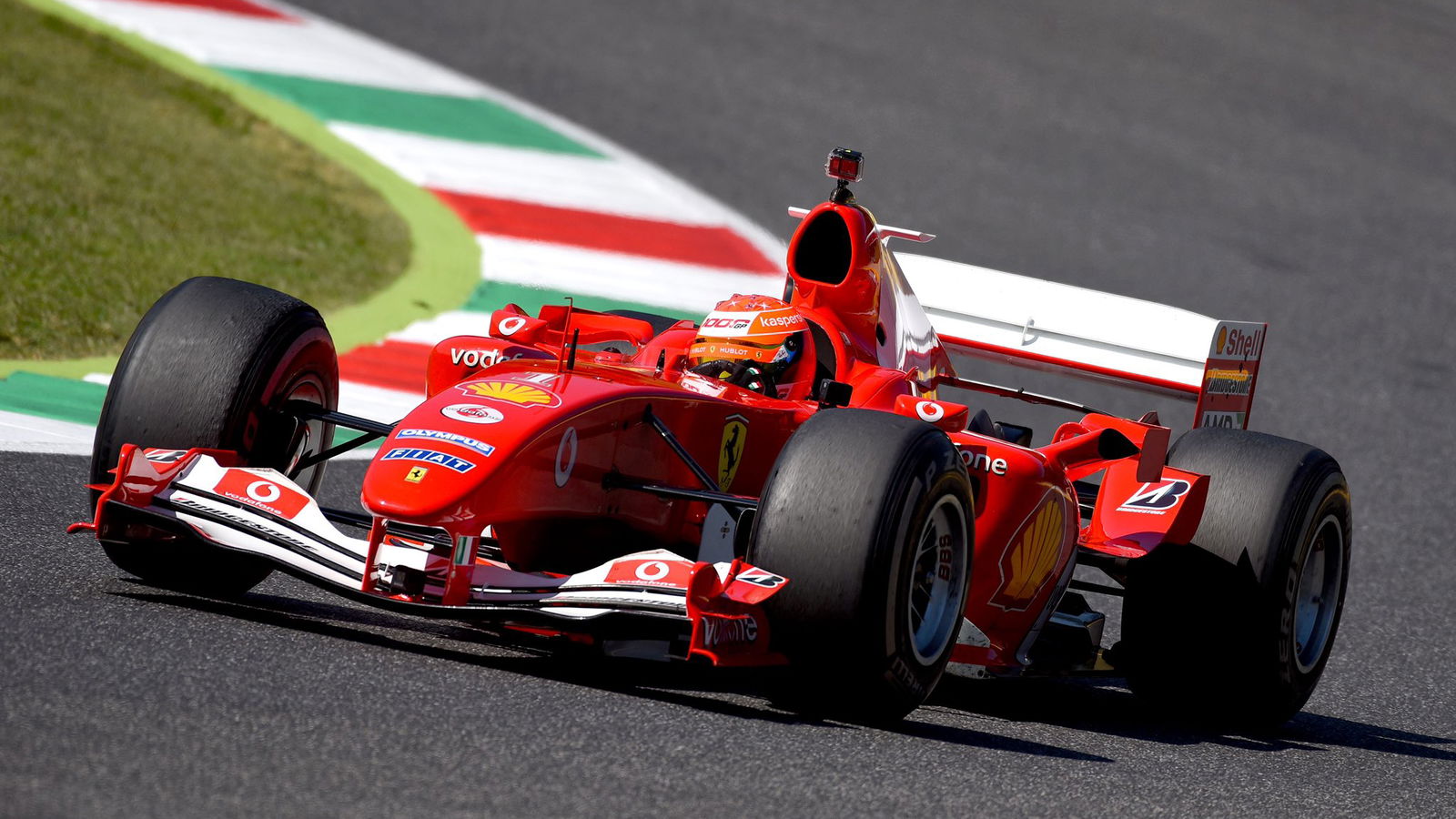Mick Schumacher demos father Michael’s F1 title-winning 2004 Ferrari