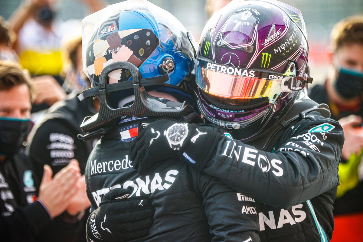 Hamilton mengalahkan Bottas saat Mercedes menutup rekor gelar F1 di Imola