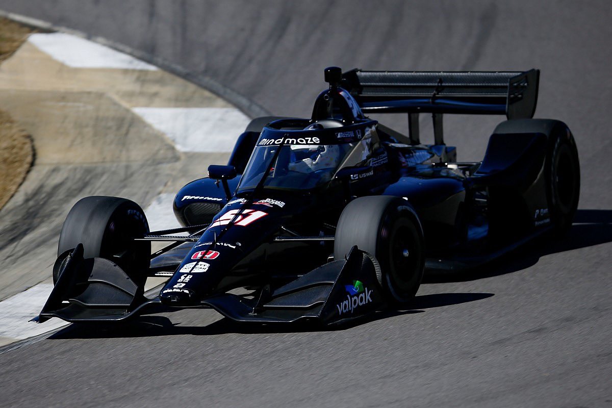 Grosjean still sore but “really happy” with IndyCar test debut