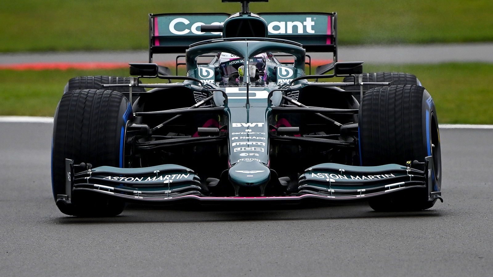Vettel makes Aston Martin debut as 2021 F1 car hits track at Silverstone